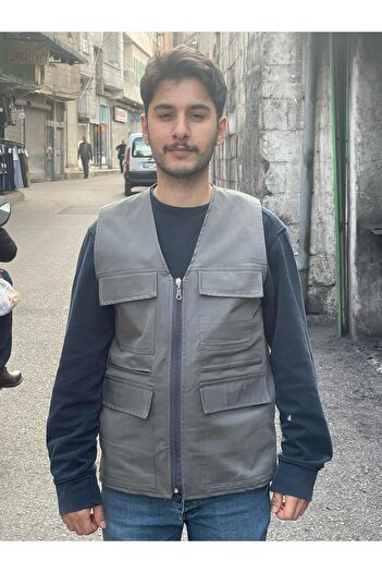 BAW COMPANY Men's Summer Linen Fabric Hunting Vest Multi-Pocket 7 Pockets Place an Order According to the Size Chart.