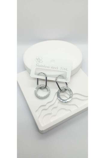 ndjewelry Silver Color Mini Hoop Earrings