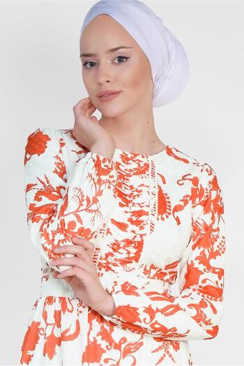 Alvina Round Neck Patterned Dress 4931