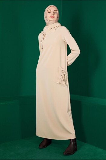 Alvina EYE DETAILED POCKET DRESS 43255