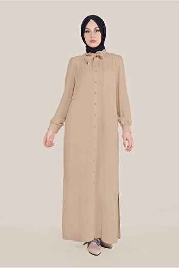 Alvina Bowl Collar Buttoned Tunic 40710