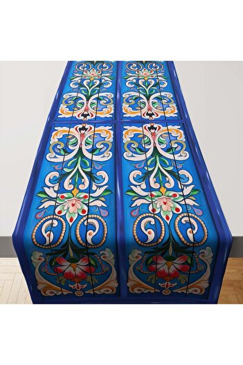 Skyes Home Authentic Oil Painting Flower Print Pattern Runner Tablecloth Runner 140 X 50 -La Floretta Lavinia Mercan