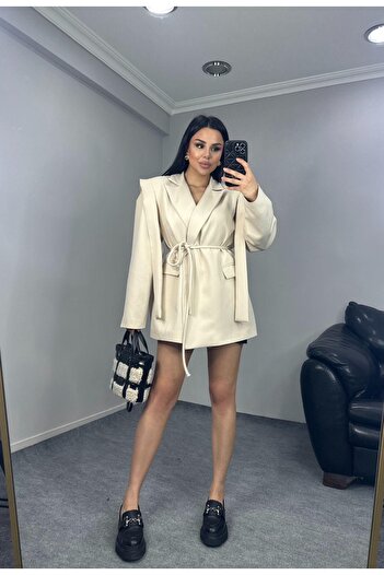 buqre's moda Γραβάτα Oversize Blazer Jacket