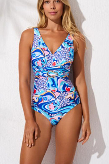 Pierre Cardin Corset cu decolteu în V cu centură Stella, cu curea de umăr reglabilă, căptușită, confortabilă