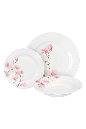 Ambition Dinner service, 18 pieces, 6 people, Magnolia