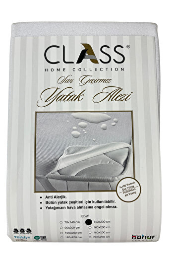 Class Home Collection Protectie Waterproof Mattress Protector, Class Home Collection, White, 140x200 cm