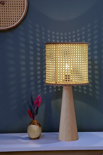 AHŞAP FABRİKASI Heybeli Hazeran Istanbul Series Wooden Lampshade