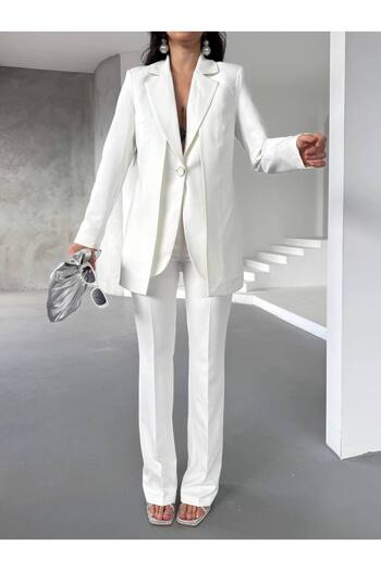 LOBOLIC “Women's Two-Piece Set - Blazer Jacket and High Waist Pants Two-Piece Set”