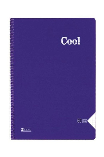 KESKİN COLOR دفتر ملاحظات رائع مقاس A4 60 ورقة مبطن بغطاء من البولي بروبيلين (321601-99)