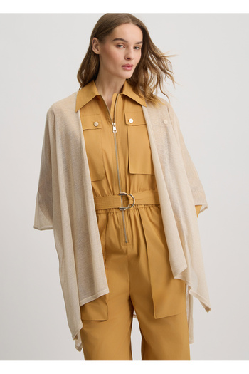Liu Jo Women's Comfortable Cut Partial Seat Poncho - Beige 2A5007M0300-21406