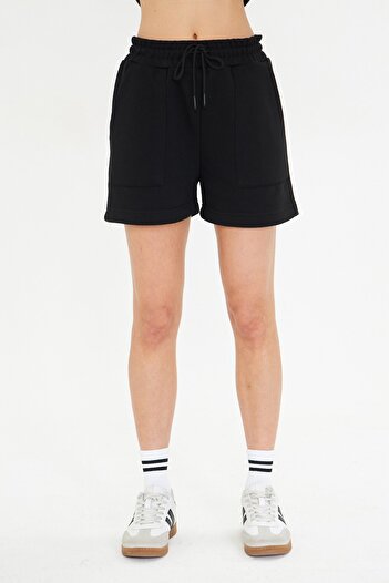 The Champ Clothing Stretchy and Relaxed Fit Double Pocket Above Knee Shorts for Women