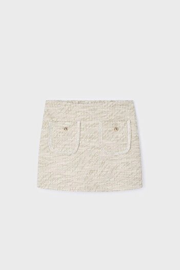 MAYORAL Girls' Tweed Shorts Skirt 4-9 Years Old 4908