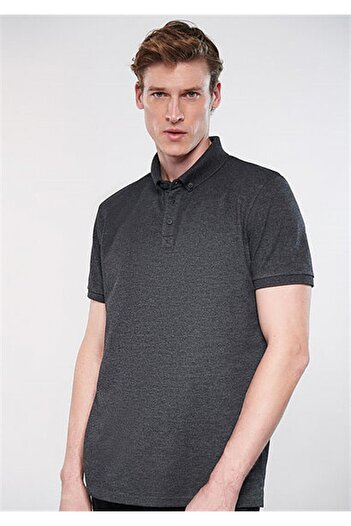Mavi Men's Anthracite M063247-28392 Polo Neck T-Shirt