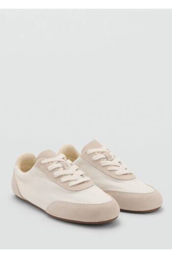 MANGO Woman Schnür-Sneaker aus Wildleder