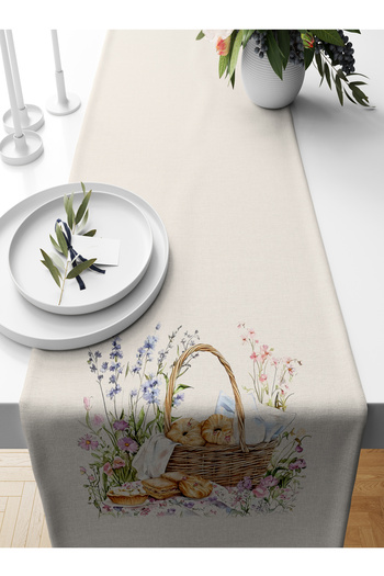 Bertille Home Spring Series 140X40 cm Digital Printed Runner (Spring Easter Easter)