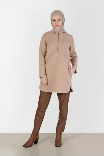 Alvina POCKET DETAIL HOODED QUILTED TUNIC 42373