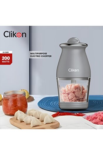 CLIKON Electric Glass Chopper – Powerful Food Processor for Effortless Chopping and Mixing