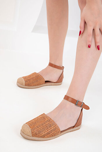 SOHO Tan Wicker γυναικεία σανδάλια 20453