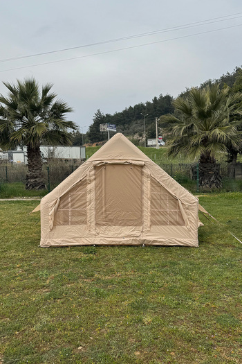 moniev Monicamp Şişme Kamp Çadırı 6 Kişilik 420D Kumaş Kar, Su Geçirmez 4 Mevsim 6m2 300x200x210cm