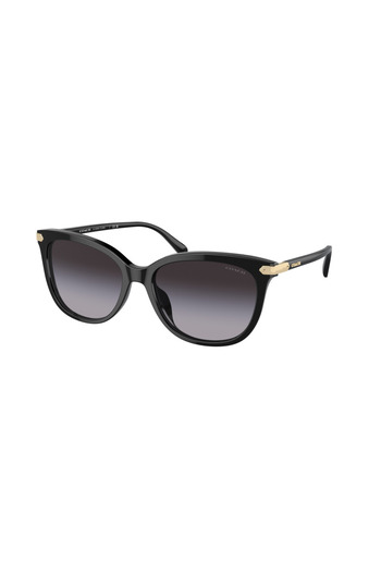 Coach Woman Cat Eye Sunglasses- Hc 8378u - Lense Size:57mm - Black