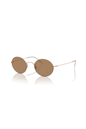 Giorgio Armani Man Oval Sunglasses- Ar 6115t - Lense Size:48mm - Matte Bronze