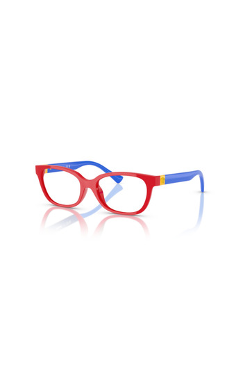 Versace Kids Woman Rectangle Eye Glasses- Ve 3006u - Lense Size:46mm - Red Full