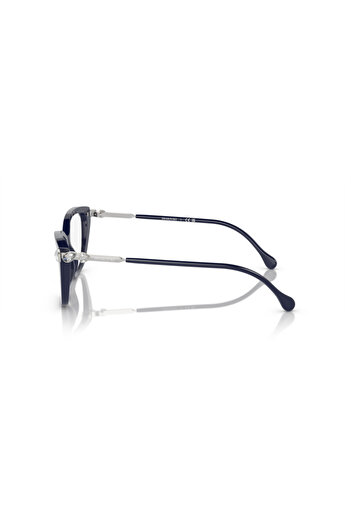 Swarovski Woman Cat Eye Eyeglasses- Sk 2011 - Lense Size:53mm - Blue