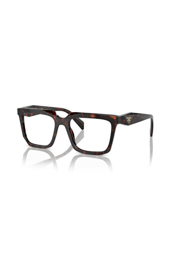Prada Woman Rectangle Eyeglasses- Pr A19v - Lense Size:52mm - Root Tortoise