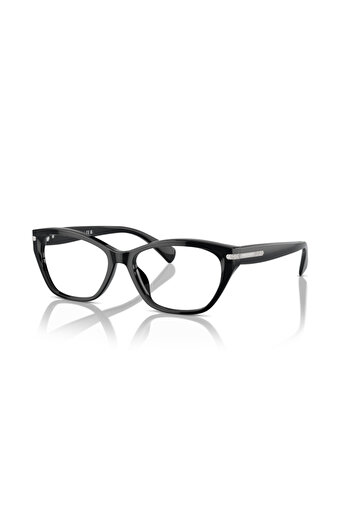 Ralph Lauren Ralph Woman Square Eyeglasses- Ra 7161u - Lense Size:53mm - Shiny Black