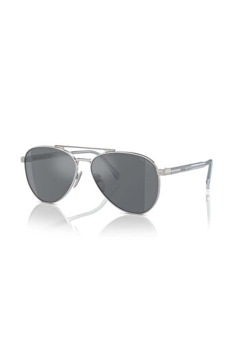 Prada Man Pilot Sunglasses- Pr A58s - Lense Size:61mm - Silver