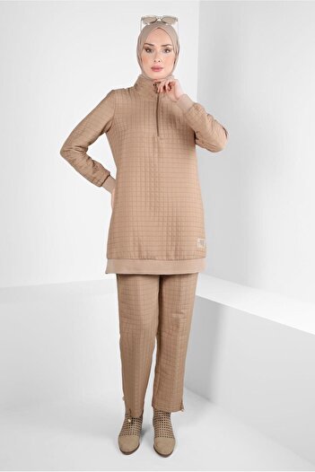 Alvina QUILTED PATTERNED PANT SUIT 44361