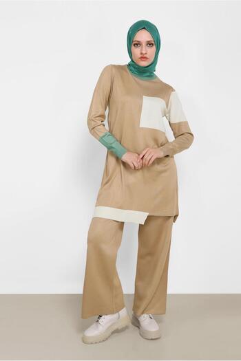 Alvina Knitwear Trousers Set 42031 - Three Color Set of Two