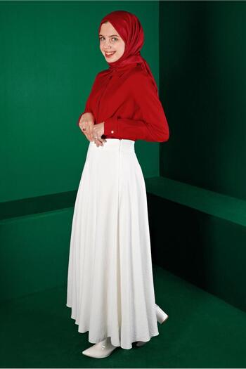 Alvina Hidden Buttoned Blouse 43373