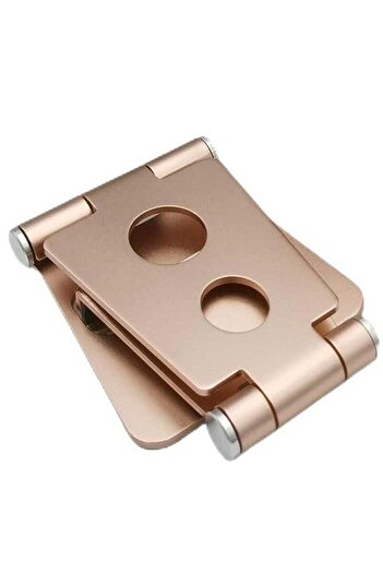 Generic Foldable Metal Mobile Stand MS34 - Gold