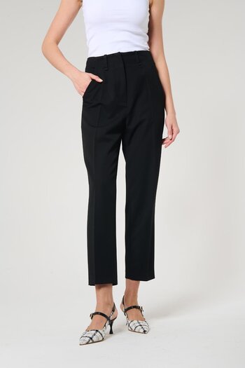 ZYRAH Black Color Women's Carrot Pants