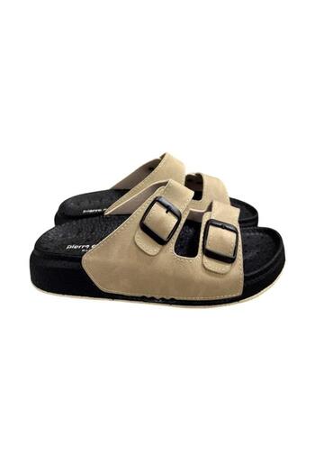 Pierre Cardin Double Banded Adjustable Anatomical Sole Slippers