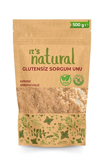 it's Natural Sorgum Unu Beyaz 500 G Taş Değirmen