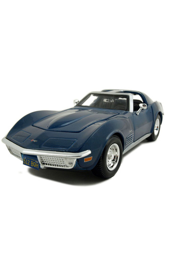 Maisto Chevrolet Corvette 1970 1:24 Model Car S/E Blue