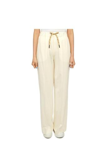 MONCLER GRENOBLE Off-White Sweatpants with Drawstring Waist