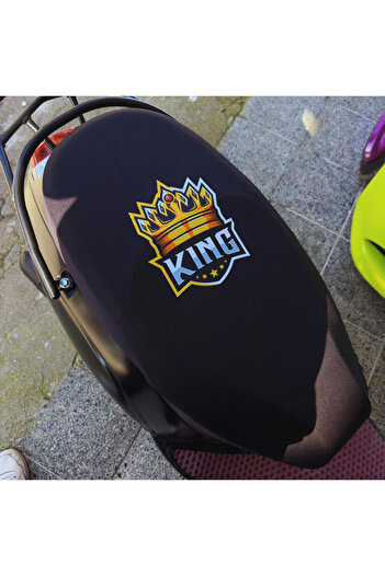 Store Motorcycle Cover - Black King Colorful Crest - Motor