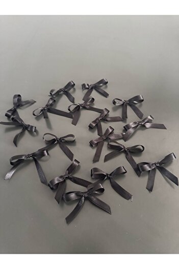 edalle 25 Τεμάχια Μαύρο Σατέν Φιόγκος 10mm