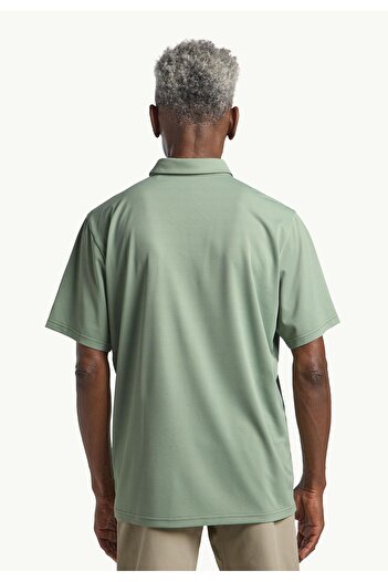 Jack Wolfskin Ανδρικό κοντομάνικο μπλουζάκι Delgami Polo M Anthracite