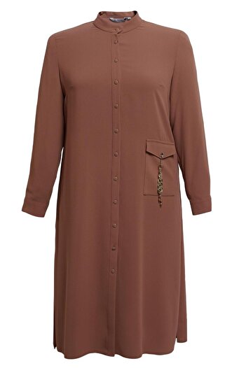 Alvina Plus Size Buttoned Tunic 44447