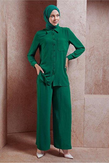 Alvina 44756 Model Shirt Collar and Trousers Set