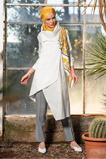 Alvina Asymmetrical Cotton Tunic 4095