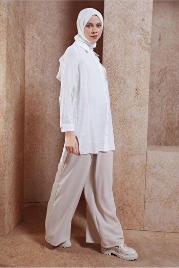 Alvina Cotton Muslin Shirt Tunic 44680