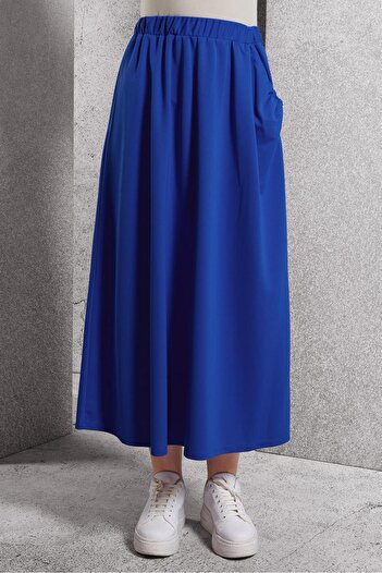 Alvina 60631 Model Elastic Waist Tracksuit Skirt