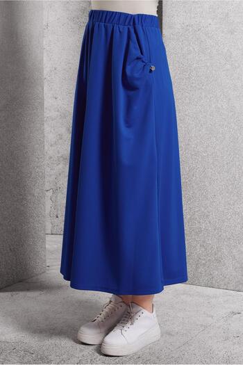 Alvina 60631 Model Elastic Waist Tracksuit Skirt