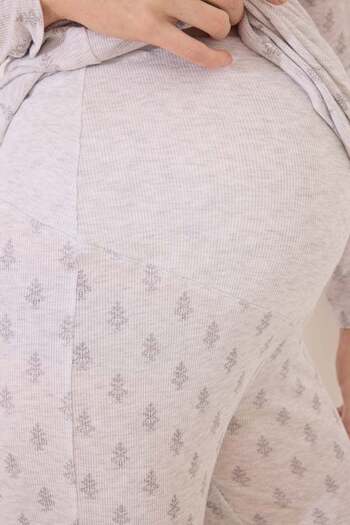 Women'secret Gray soft touch maternity pyjamas