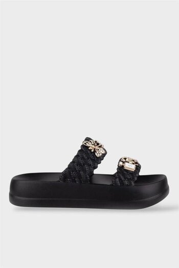 Liger Papuci de zi cu zi pentru femei, eleganti, confortabili, negri